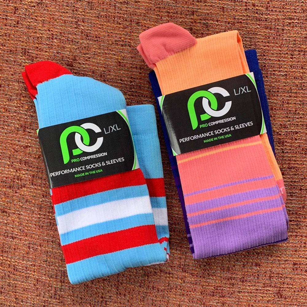2 pairs of Pro Compression socks size L/XL